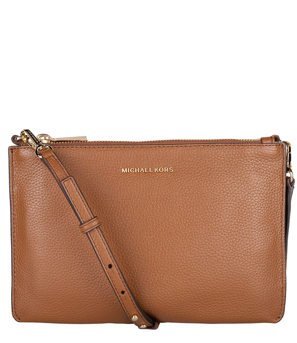 michael kors large woven leather pouch