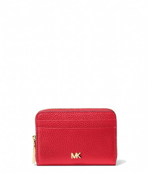 Michael Kors  Zip Around Coin Card Case bright red