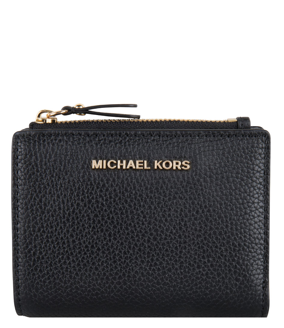 Michael Kors Bifold wallet Jet Set Medium Snap Billfold black | The Little  Green Bag