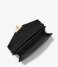Michael Kors  Medium Envelope Clutch black & gold colored hardware