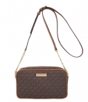 Michael Kors Crossbodytassen Jet Set Item Ew Crossbody Bruin michael kors kopen in de aanbieding