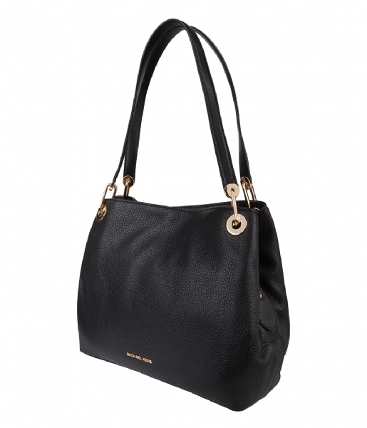 Michael Kors Bags | Michael Kors Large Kenly Tote Bag Black | Color: Black/Gold | Size: Large | Tot77's Closet