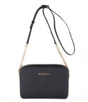 Michael Kors Crossbodytassen Jet Set Travel Large Ew Crossbody Zwart michael kors kopen in de aanbieding