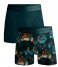 Muchachomalo  2-Pack Short Print Solid Print/Blue