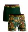 Muchachomalo  2-pack Shorts Bobmalo Queen Print Green (1)