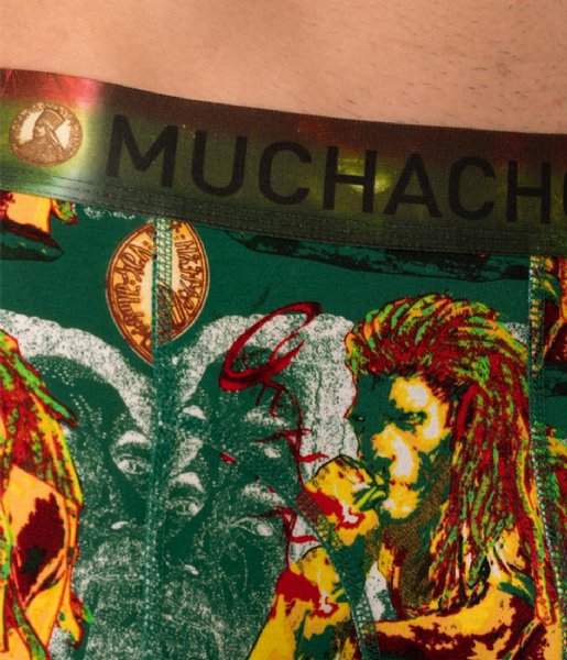 Muchachomalo  2-pack Shorts Bobmalo Queen Print Green (1)