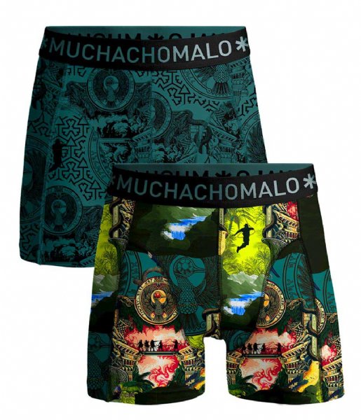 Muchachomalo  Men 2-Pack Boxer Shorts Indiana Print/Print