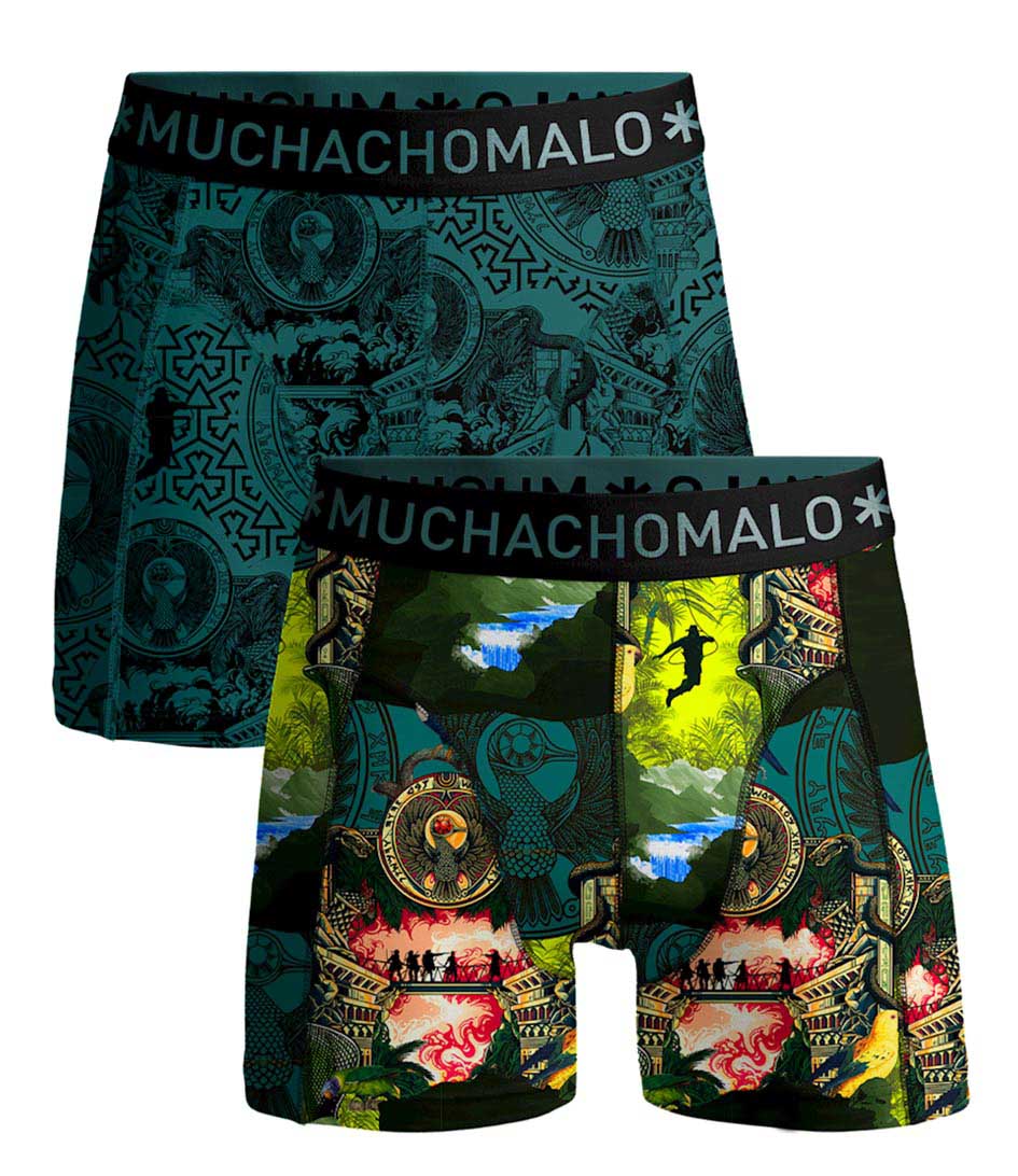 Muchachomalo Boxershorts Men 2-Pack Boxer Shorts Indiana Print/Print