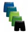 Muchachomalo  5-Pack Light Cotton Solid Black Green Green Green Blue