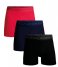 Muchachomalo  3-Pack Boxer Shorts Microfiber Black Blue Red
