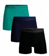 Muchachomalo 3-Pack Boxer Shorts Microfiber Black Blue Green