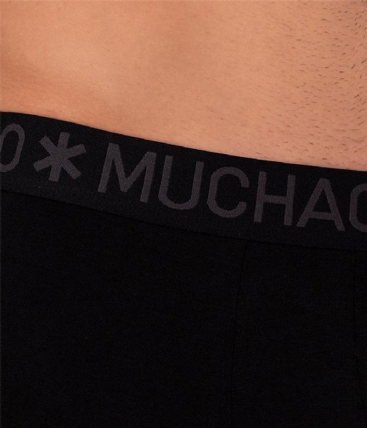 Muchachomalo  3-Pack Boxer Shorts Microfiber Black Black Black