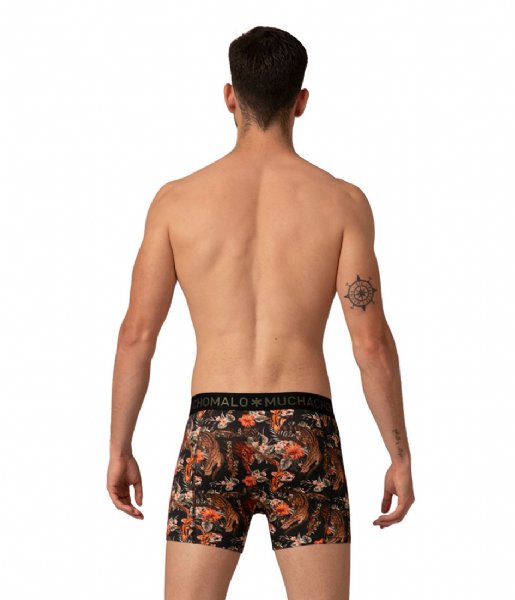 Muchachomalo  Men 2-pack Boxer Shorts print/solid Print/Black