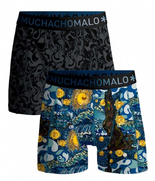 Muchachomalo  Men 2-Pack  Boxer Shorts Starry Print/Print