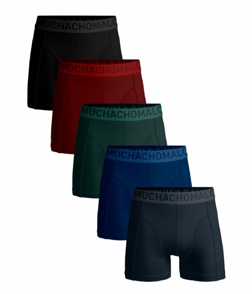 Muchachomalo  Light Cotton Solid 5-Pack Blue Blue Green Red Black