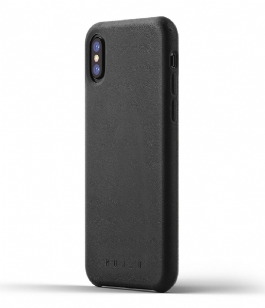 Mujjo  Leather Case iPhone X matte black