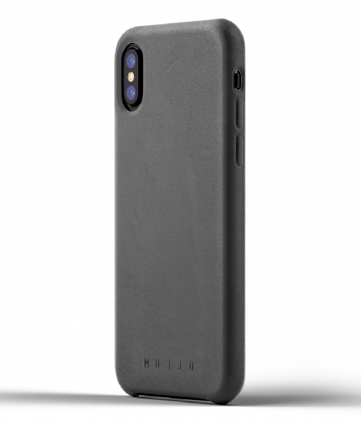 Mujjo  Leather Case iPhone X gray