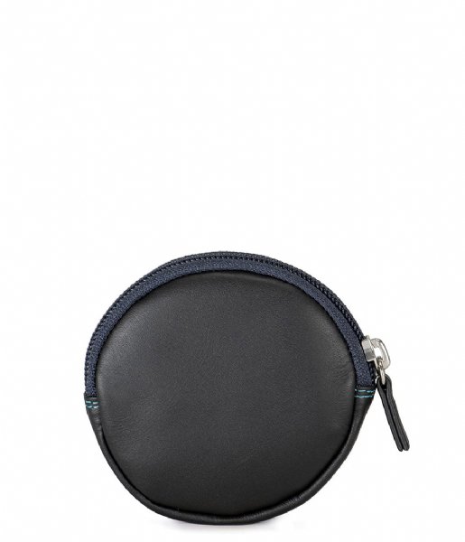 Mywalit  Round Coin Purse Black/Pace (4)