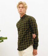 Nowadays Brushed Check Shirt Golden Brown (924)