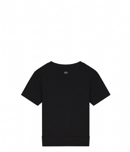 NIK&NIK  Knot Rib T-Shirt Black (9000)