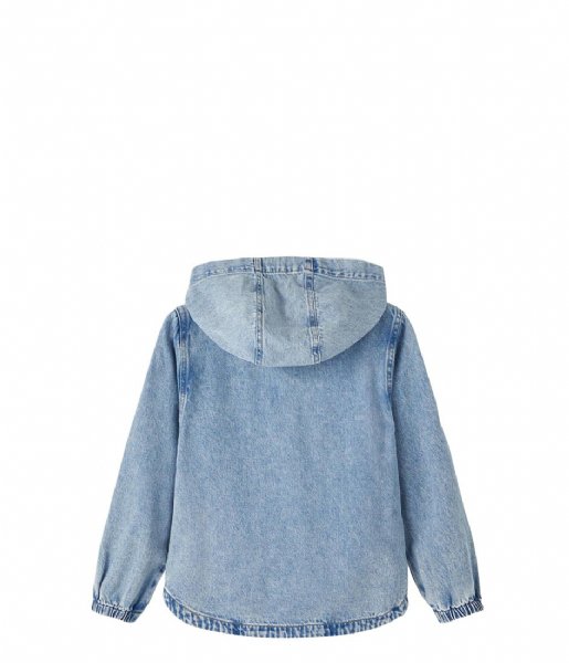 Name It  Nkmknud Os Denim Long Sleeve Shirt W Hood 5315-Yd N Medium Blue Denim (#1500FF)