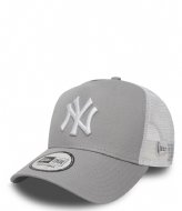 New Era New York Yankees Clean Trucker Gray White