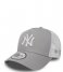 New Era Hoed - cap New York Yankees Clean Trucker Gray White