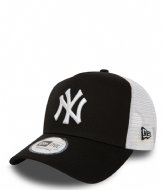 New Era New York Yankees Clean Trucker Black White