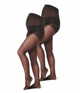 Noppies 2-Pack Maternity Tights 20 Den Black (P090)