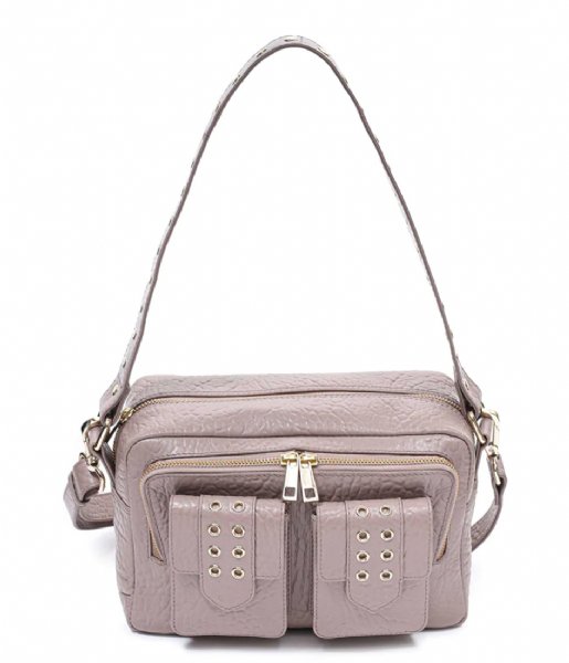 Nunoo  Ellie Eyelet New Zealand Taupe with gold colored