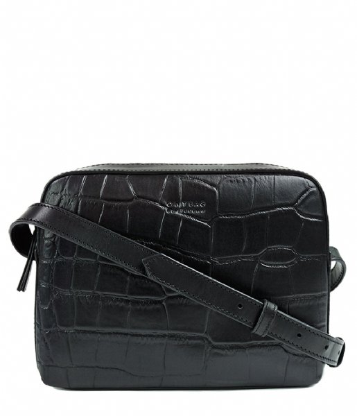 O My Bag Crossbodytas Sue Croco Zwart Croco Classic Leather