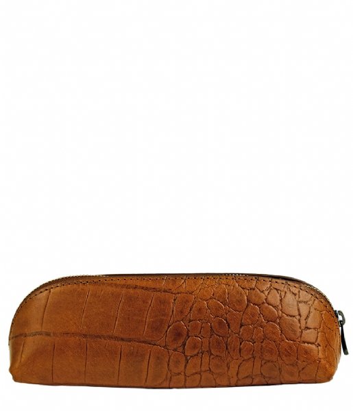 O My Bag  Pencil Case Small Croco Cognac Croco Classic Leather