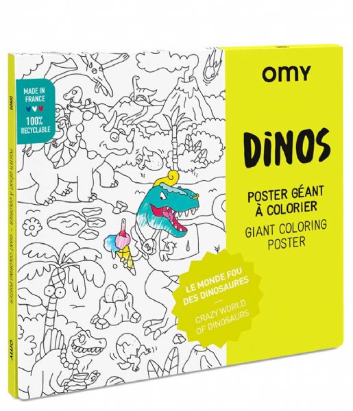 OMY  Coloring Poster Dinos 100 X 70 Dinos