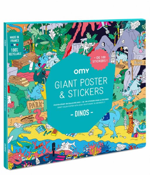 OMY  Poster And Stickers Dinos Dinos
