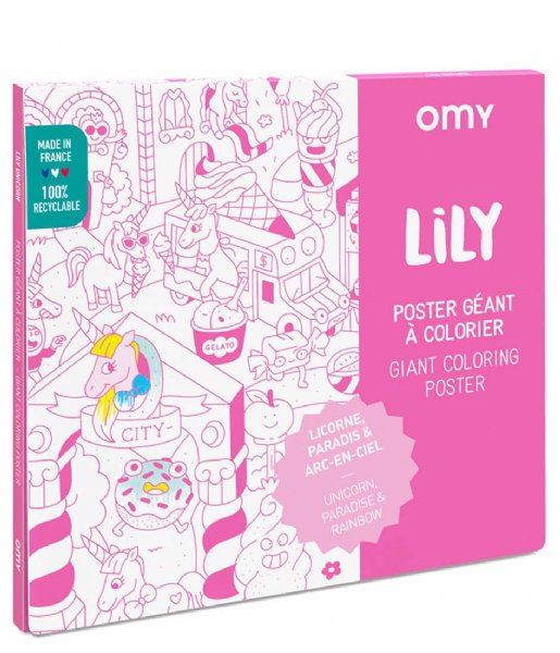 OMY  Coloring Poster Lily 100 X 70 Lily
