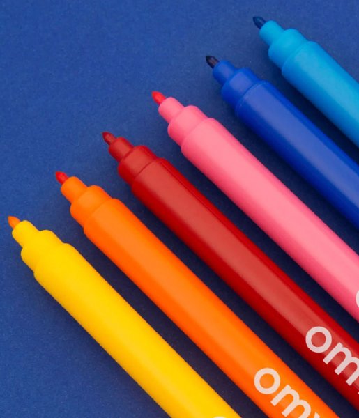 OMY  Box Of 16 Felt Pens Washable Transparant