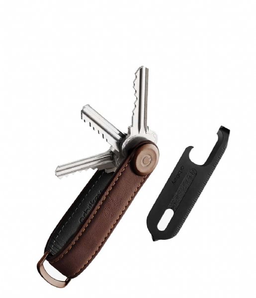 Orbitkey Sleutelhanger Gift Set Leather Key Organiser And Multi -Tool V2 Epresso Black (ESB)