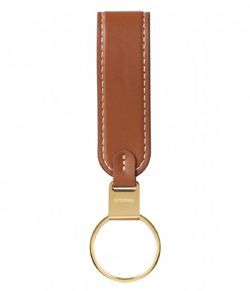 Orbitkey  Loop Keychain Leather Caramel