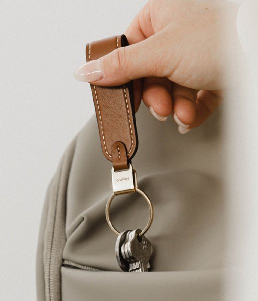 Orbitkey  Loop Keychain Leather Caramel