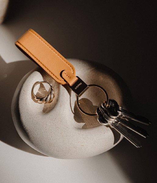 Orbitkey  Loop Keychain Leather Orange