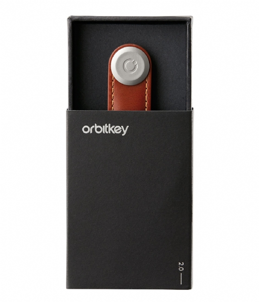 Orbitkey Sleutelhanger Leather Orbitkey 2.0 cognac tan