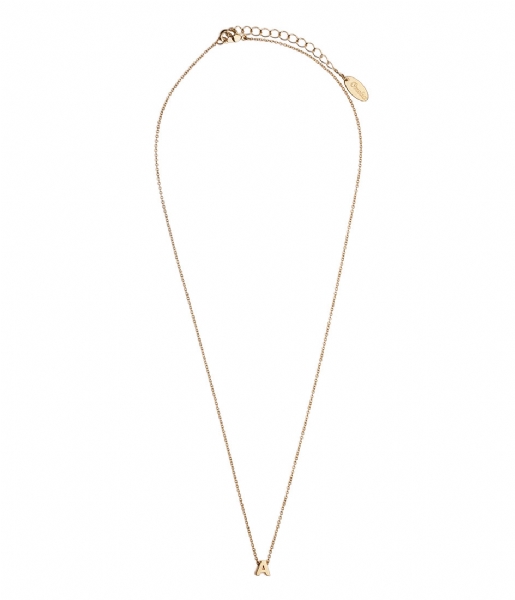 Orelia Ketting Necklace initial A Gold plated (ORE26343)