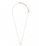 Orelia  Necklace Initial E pale gold plated (10372)