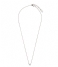 Orelia Ketting Necklace Initial H silver plated (20131)
