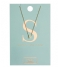 Orelia  Necklace Initial S pale gold plated (10378)