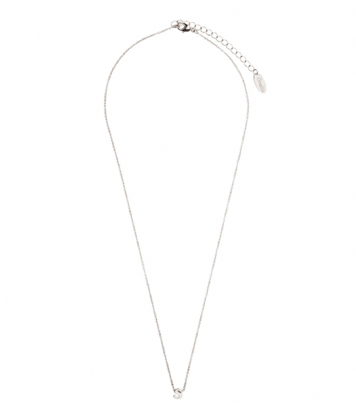 Orelia  Necklace Initial S silver plated (10379)