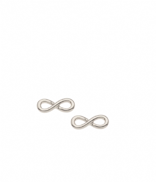 Orelia  Tiny Infinity Stud Earrings silver (10698)