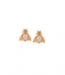 Orelia Oorbellen Semi Precious Bug Stud Earrings Rosegoud orelia kopen in de aanbieding