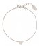 Orelia  Thread Thru Heart Chain Bracelet silver (22067)