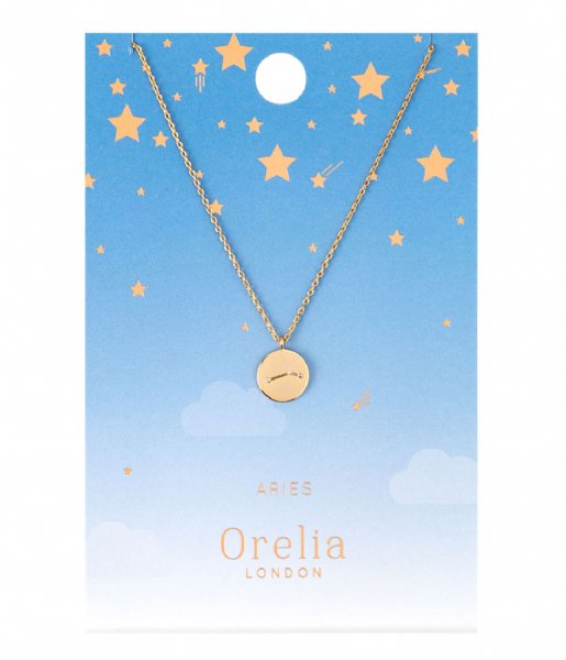 Orelia  Aries Constellation Necklace pale gold (20649)